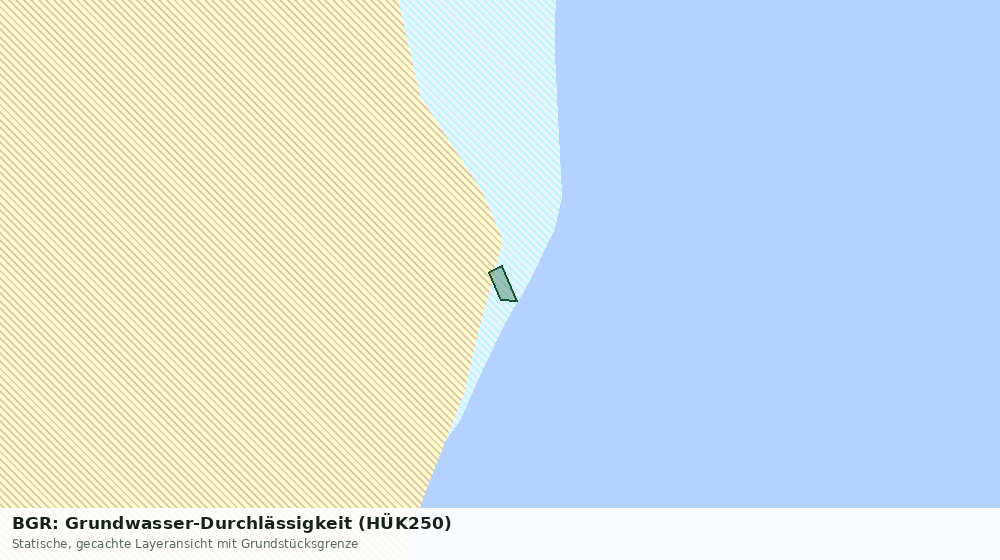 Statische Kartenansicht: BGR: Grundwasser-Durchlässigkeit (HÜK250)
