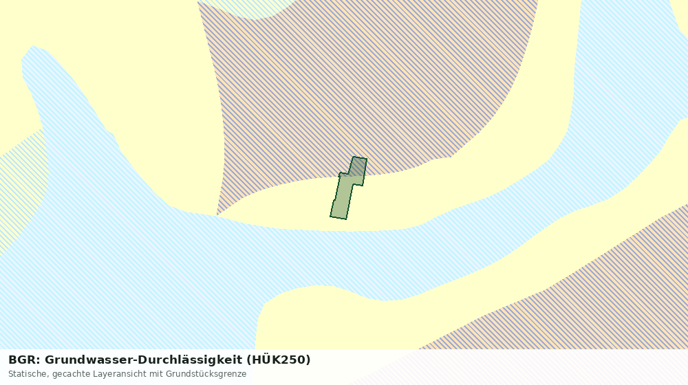 Statische Kartenansicht: BGR: Grundwasser-Durchlässigkeit (HÜK250)