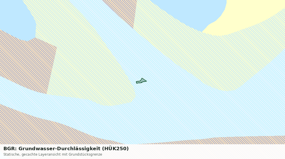 Statische Kartenansicht: BGR: Grundwasser-Durchlässigkeit (HÜK250)