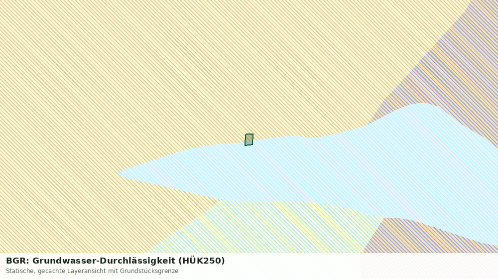 Statische Kartenansicht: BGR: Grundwasser-Durchlässigkeit (HÜK250)