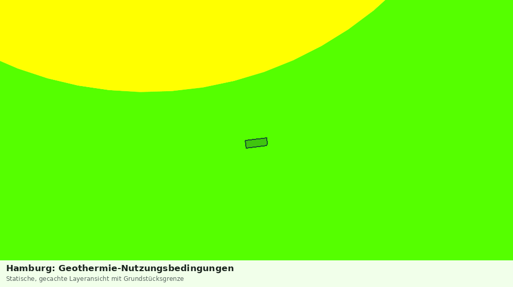 Statische Kartenansicht: Hamburg: Geothermie-Nutzungsbedingungen