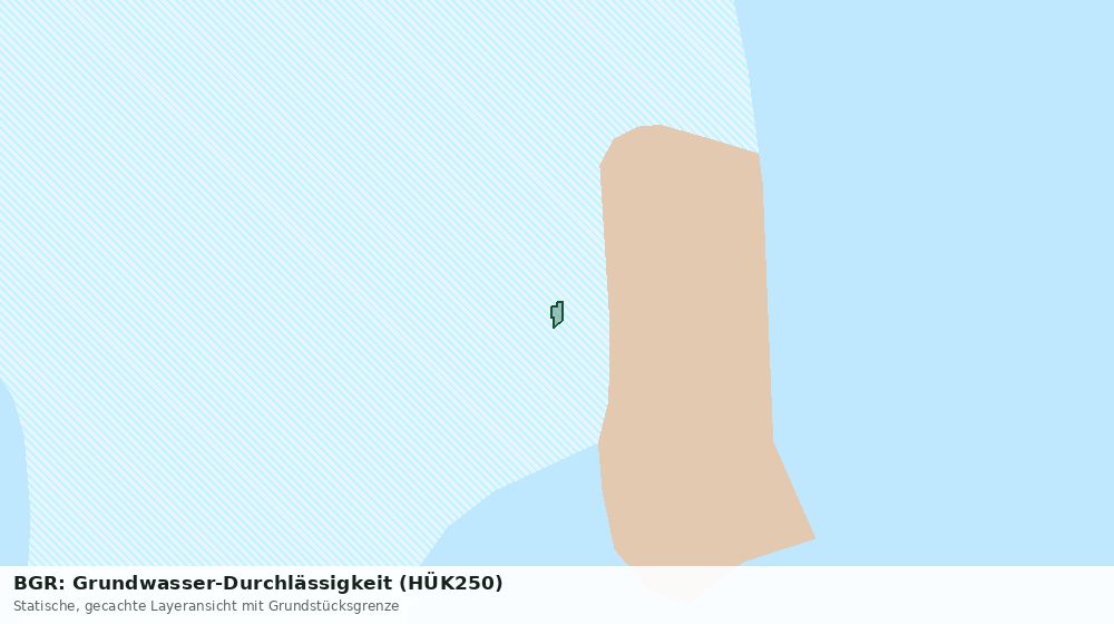Statische Kartenansicht: BGR: Grundwasser-Durchlässigkeit (HÜK250)