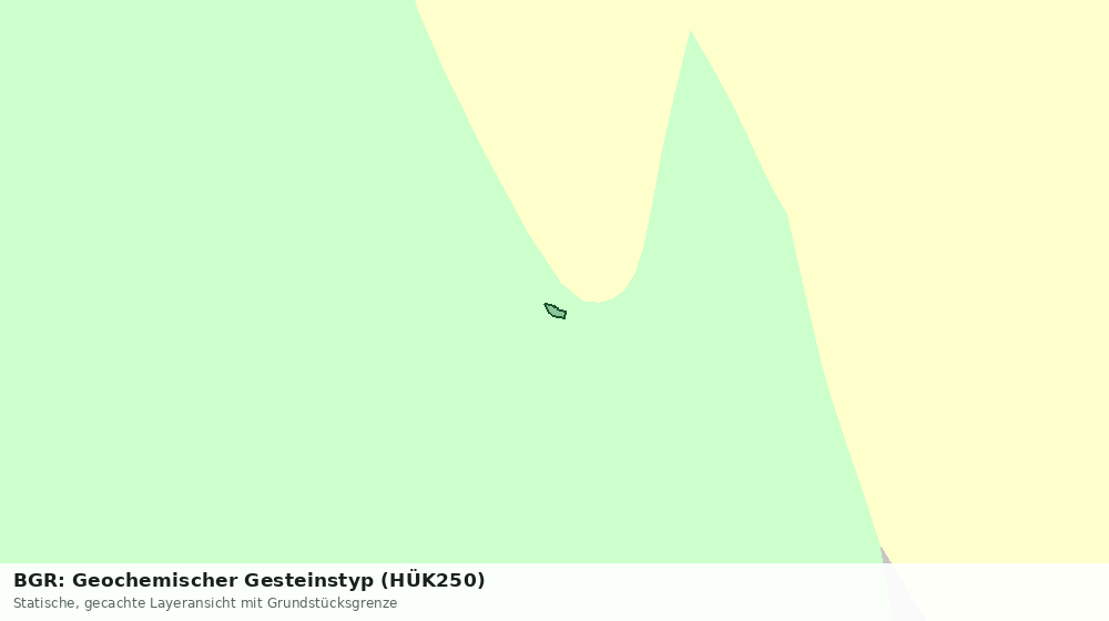 Statische Kartenansicht: BGR: Geochemischer Gesteinstyp (HÜK250)