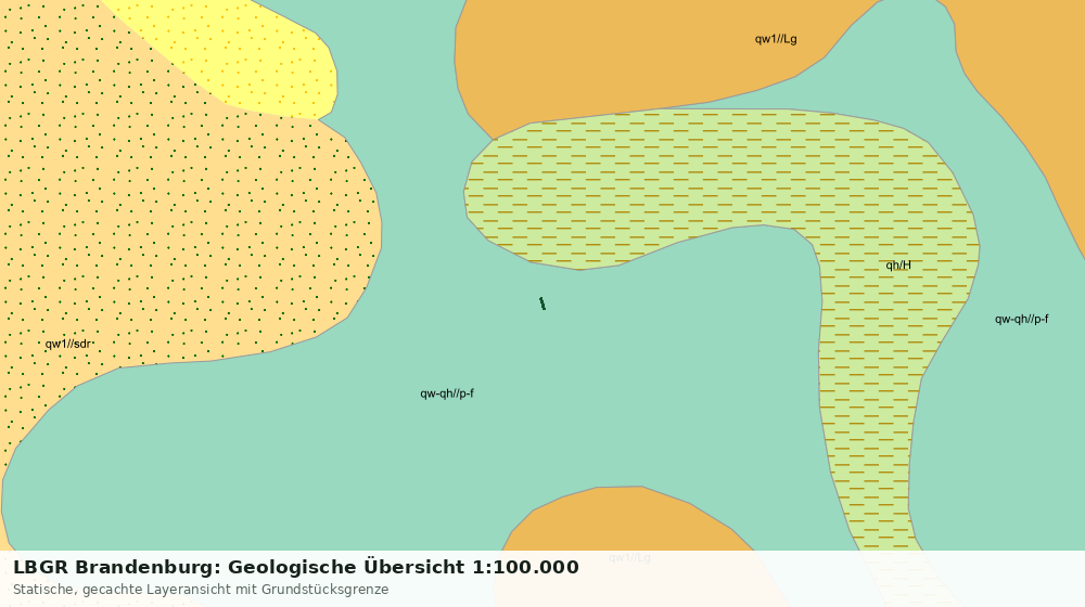 Statische Kartenansicht: LBGR Brandenburg: Geologische Übersicht 1:100.000