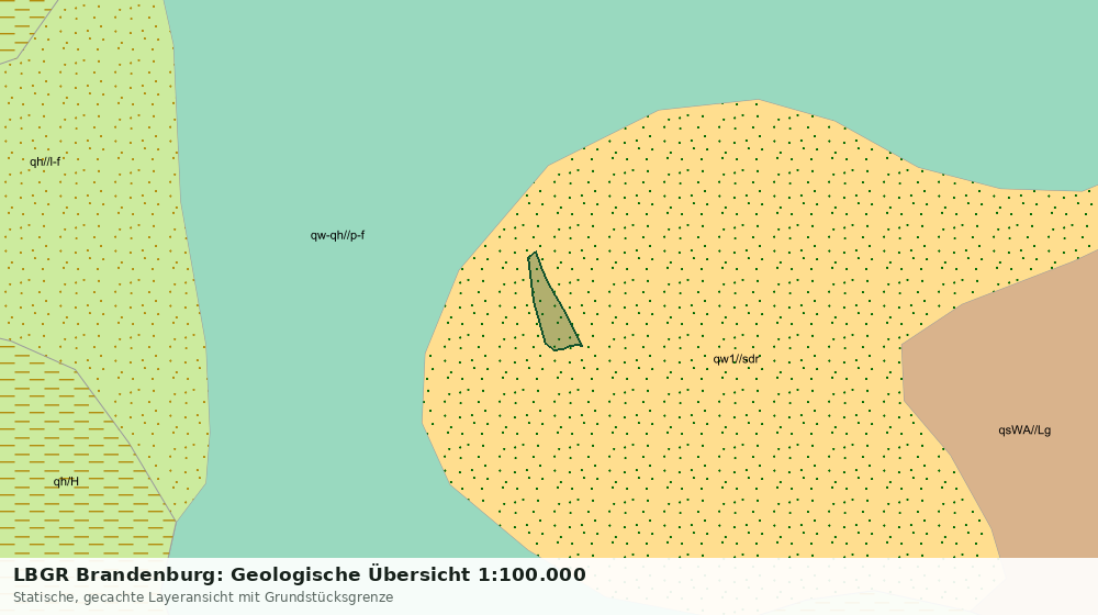 Statische Kartenansicht: LBGR Brandenburg: Geologische Übersicht 1:100.000