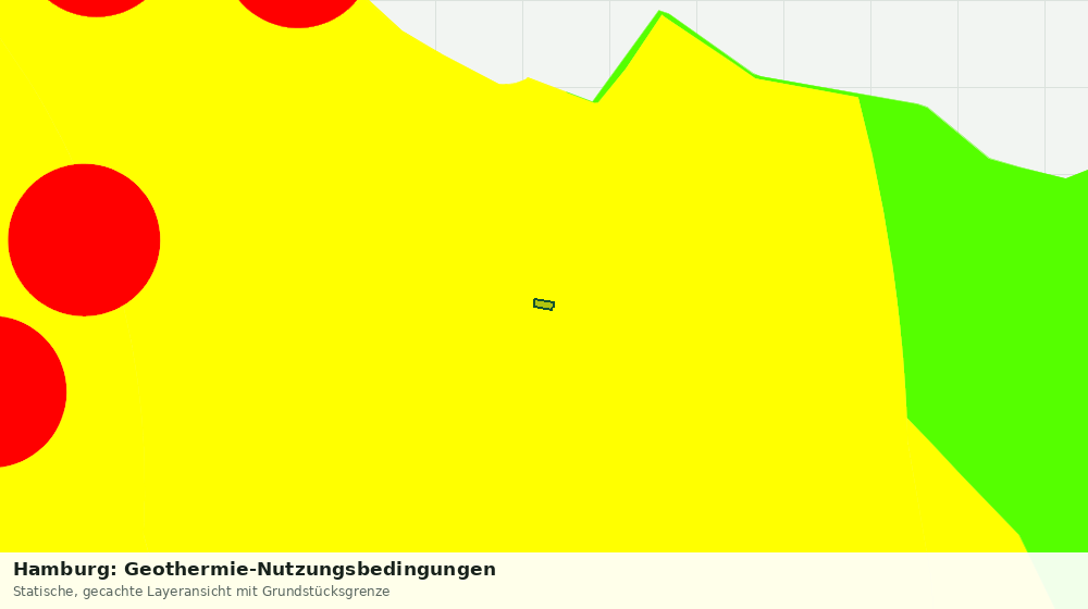 Statische Kartenansicht: Hamburg: Geothermie-Nutzungsbedingungen