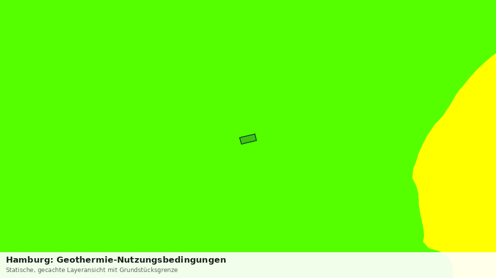 Statische Kartenansicht: Hamburg: Geothermie-Nutzungsbedingungen