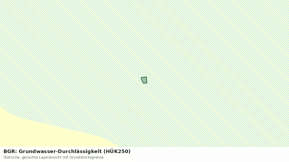 Statische Kartenansicht: BGR: Grundwasser-Durchlässigkeit (HÜK250)