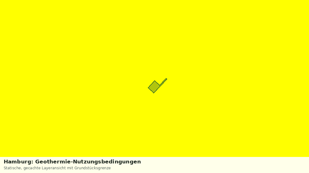 Statische Kartenansicht: Hamburg: Geothermie-Nutzungsbedingungen