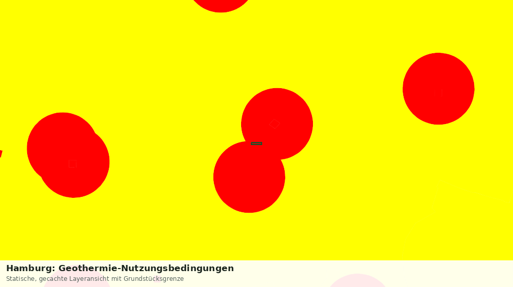 Statische Kartenansicht: Hamburg: Geothermie-Nutzungsbedingungen