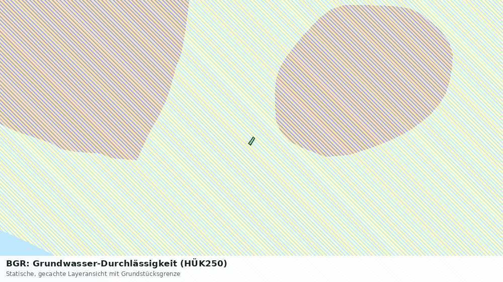 Statische Kartenansicht: BGR: Grundwasser-Durchlässigkeit (HÜK250)