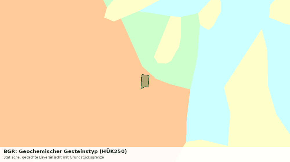 Statische Kartenansicht: BGR: Geochemischer Gesteinstyp (HÜK250)