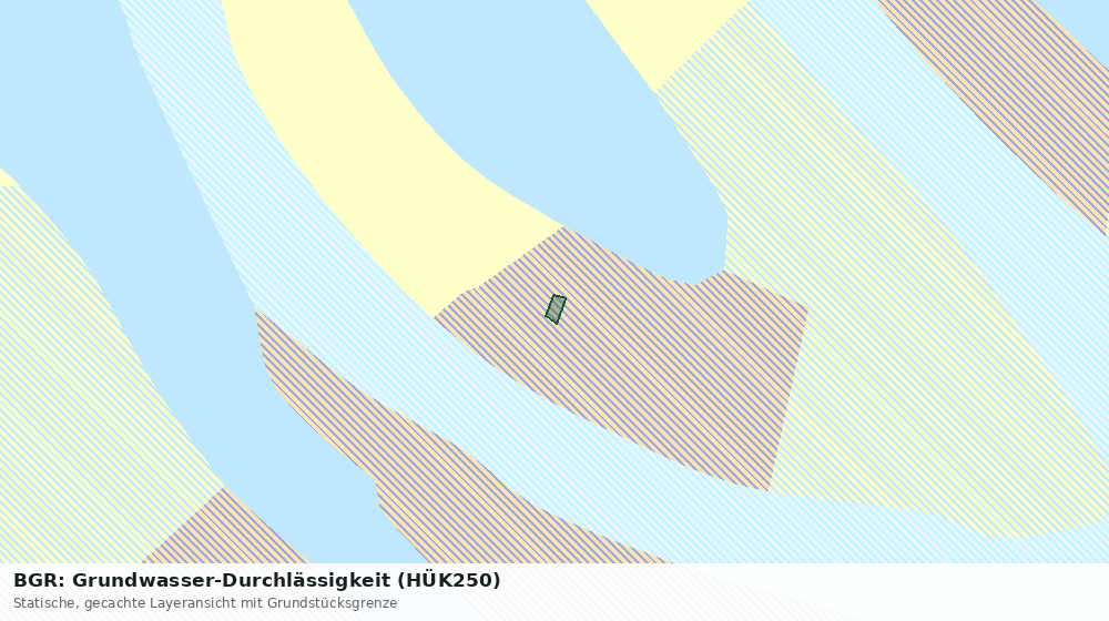Statische Kartenansicht: BGR: Grundwasser-Durchlässigkeit (HÜK250)