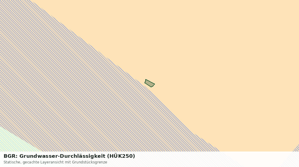 Statische Kartenansicht: BGR: Grundwasser-Durchlässigkeit (HÜK250)