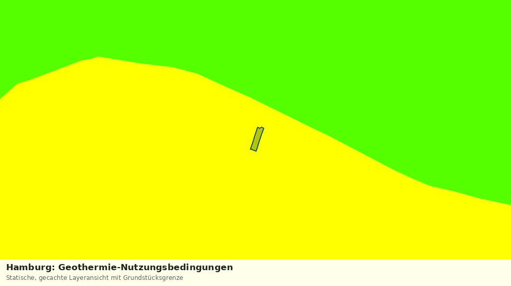 Statische Kartenansicht: Hamburg: Geothermie-Nutzungsbedingungen