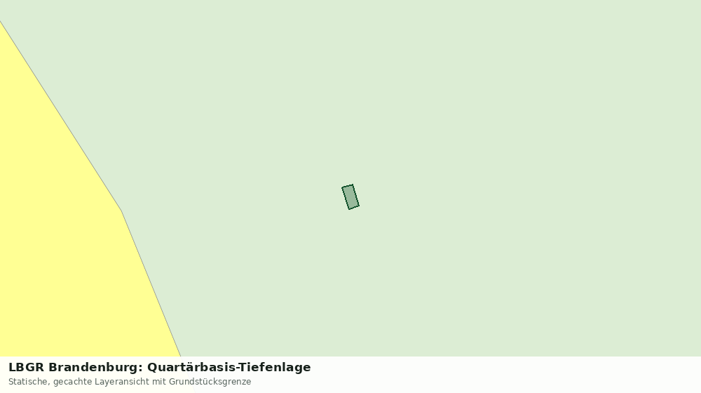 Statische Kartenansicht: LBGR Brandenburg: Quartärbasis-Tiefenlage
