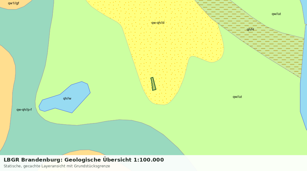 Statische Kartenansicht: LBGR Brandenburg: Geologische Übersicht 1:100.000