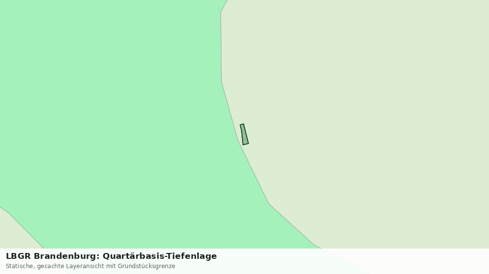 Statische Kartenansicht: LBGR Brandenburg: Quartärbasis-Tiefenlage