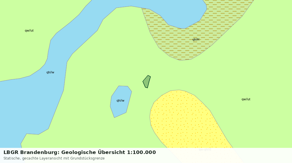 Statische Kartenansicht: LBGR Brandenburg: Geologische Übersicht 1:100.000