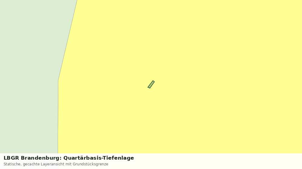 Statische Kartenansicht: LBGR Brandenburg: Quartärbasis-Tiefenlage