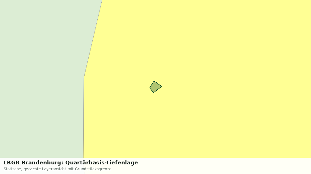 Statische Kartenansicht: LBGR Brandenburg: Quartärbasis-Tiefenlage