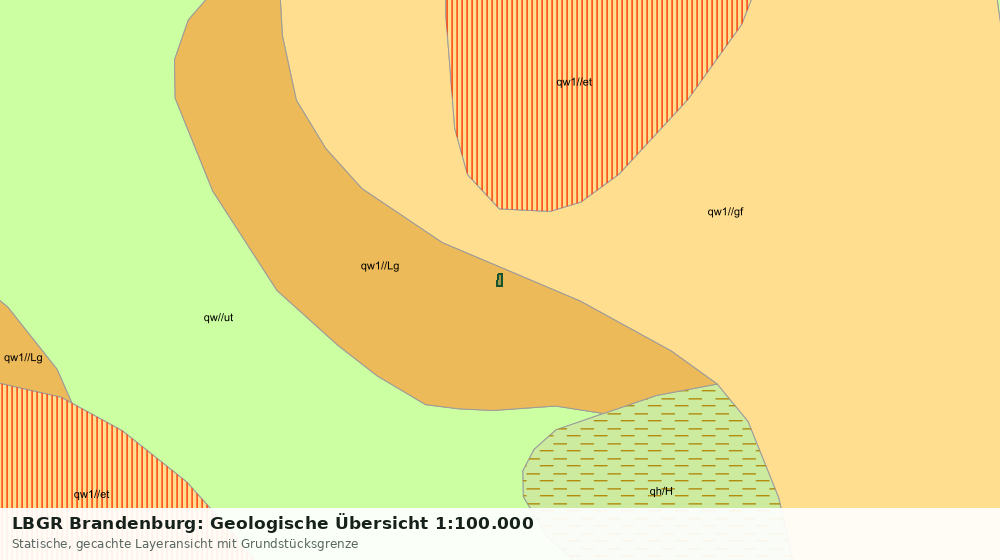 Statische Kartenansicht: LBGR Brandenburg: Geologische Übersicht 1:100.000