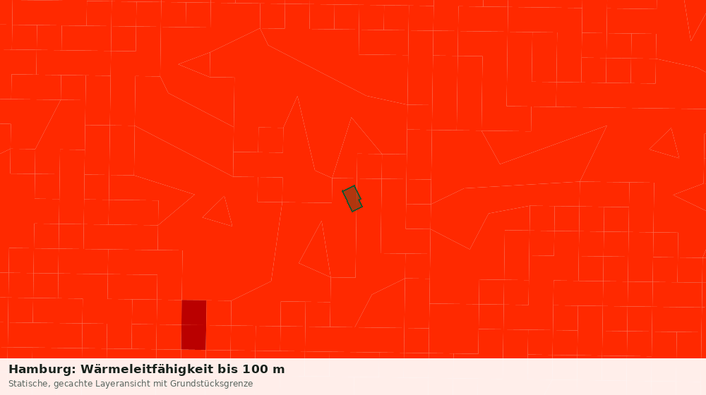 Statische Kartenansicht: Hamburg: Wärmeleitfähigkeit bis 100 m