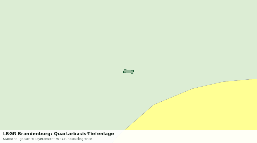 Statische Kartenansicht: LBGR Brandenburg: Quartärbasis-Tiefenlage
