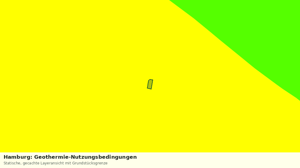 Statische Kartenansicht: Hamburg: Geothermie-Nutzungsbedingungen