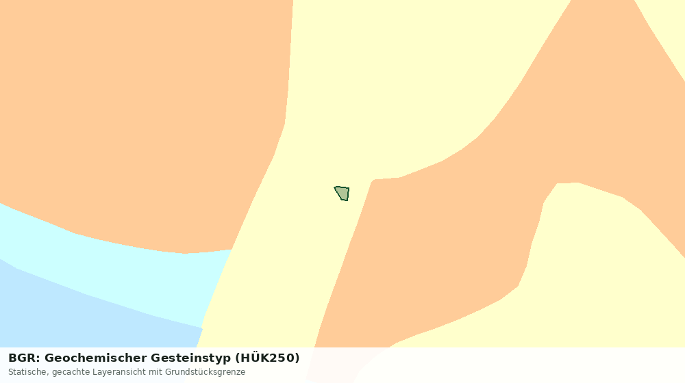 Statische Kartenansicht: BGR: Geochemischer Gesteinstyp (HÜK250)