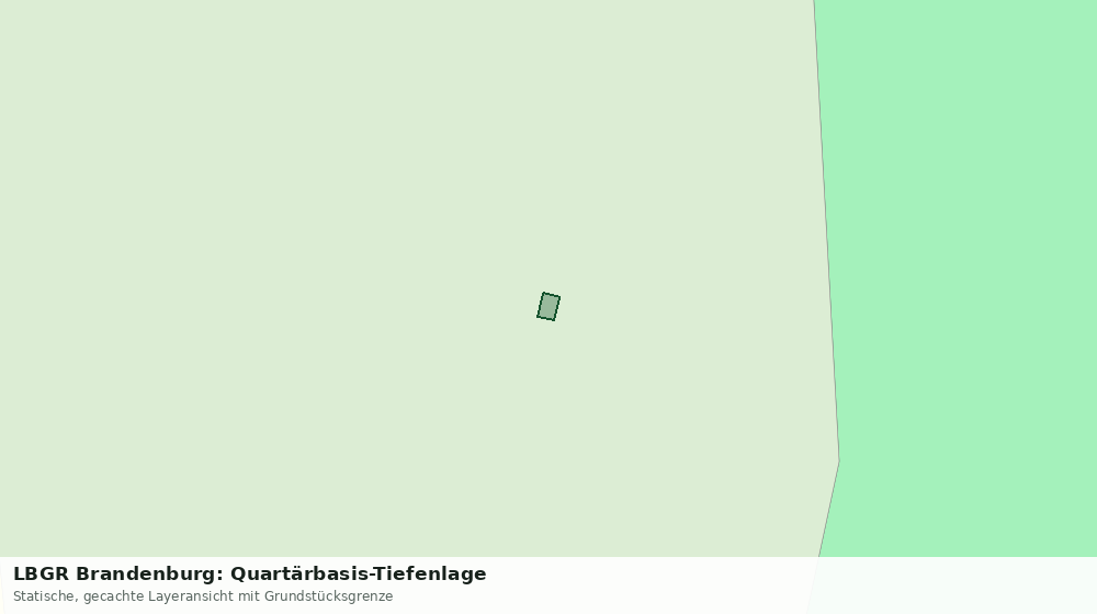 Statische Kartenansicht: LBGR Brandenburg: Quartärbasis-Tiefenlage