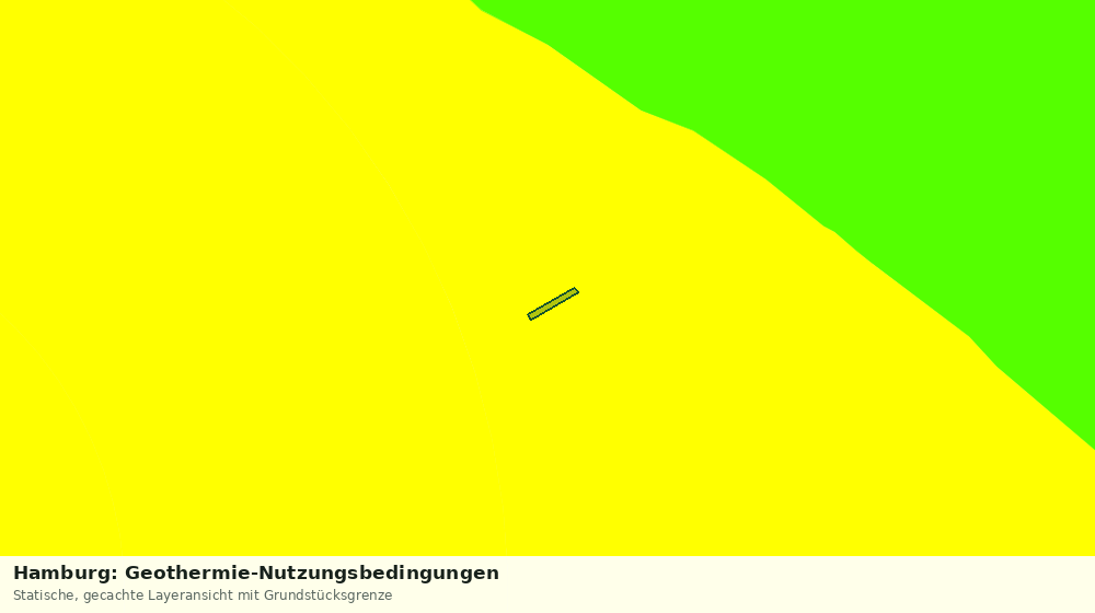 Statische Kartenansicht: Hamburg: Geothermie-Nutzungsbedingungen