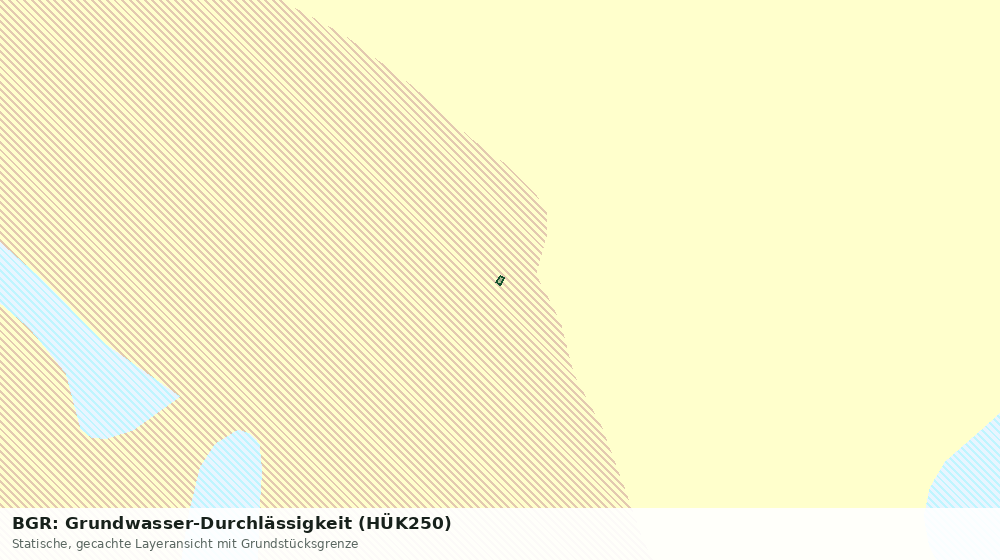 Statische Kartenansicht: BGR: Grundwasser-Durchlässigkeit (HÜK250)