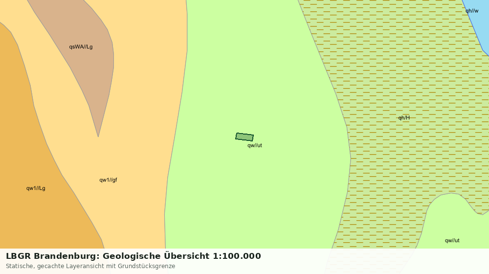 Statische Kartenansicht: LBGR Brandenburg: Geologische Übersicht 1:100.000