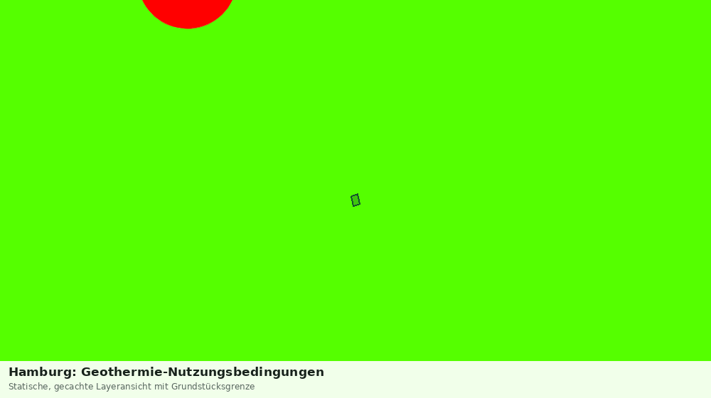 Statische Kartenansicht: Hamburg: Geothermie-Nutzungsbedingungen