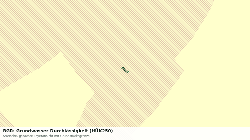Statische Kartenansicht: BGR: Grundwasser-Durchlässigkeit (HÜK250)