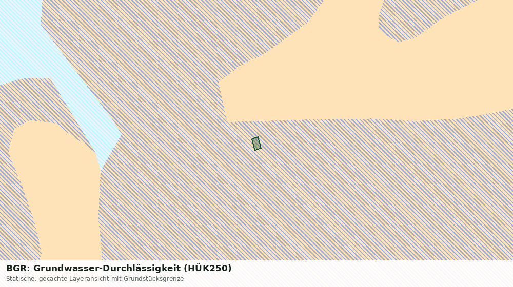 Statische Kartenansicht: BGR: Grundwasser-Durchlässigkeit (HÜK250)