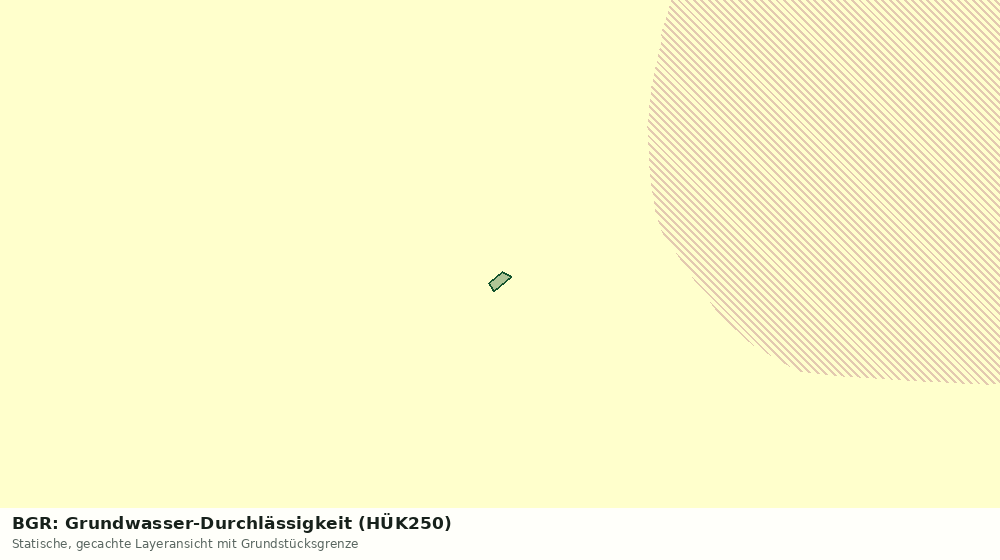 Statische Kartenansicht: BGR: Grundwasser-Durchlässigkeit (HÜK250)