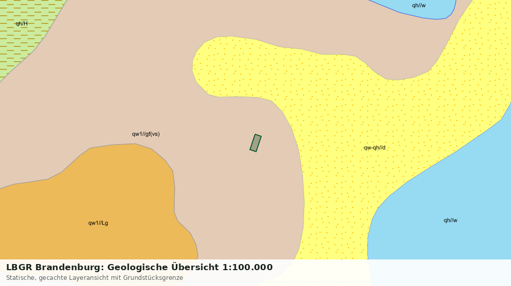 Statische Kartenansicht: LBGR Brandenburg: Geologische Übersicht 1:100.000