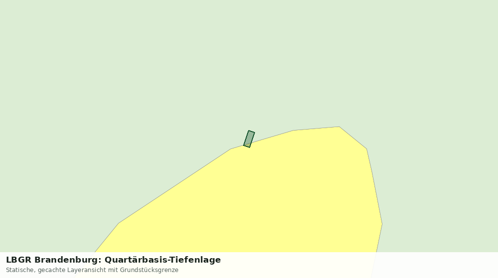 Statische Kartenansicht: LBGR Brandenburg: Quartärbasis-Tiefenlage