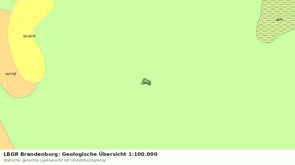 Statische Kartenansicht: LBGR Brandenburg: Geologische Übersicht 1:100.000