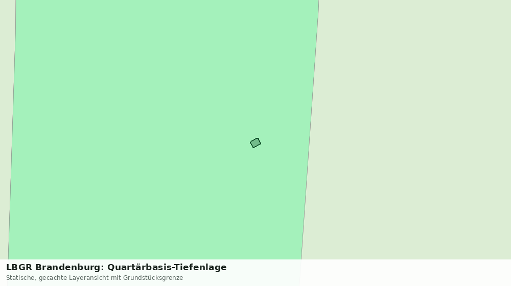 Statische Kartenansicht: LBGR Brandenburg: Quartärbasis-Tiefenlage