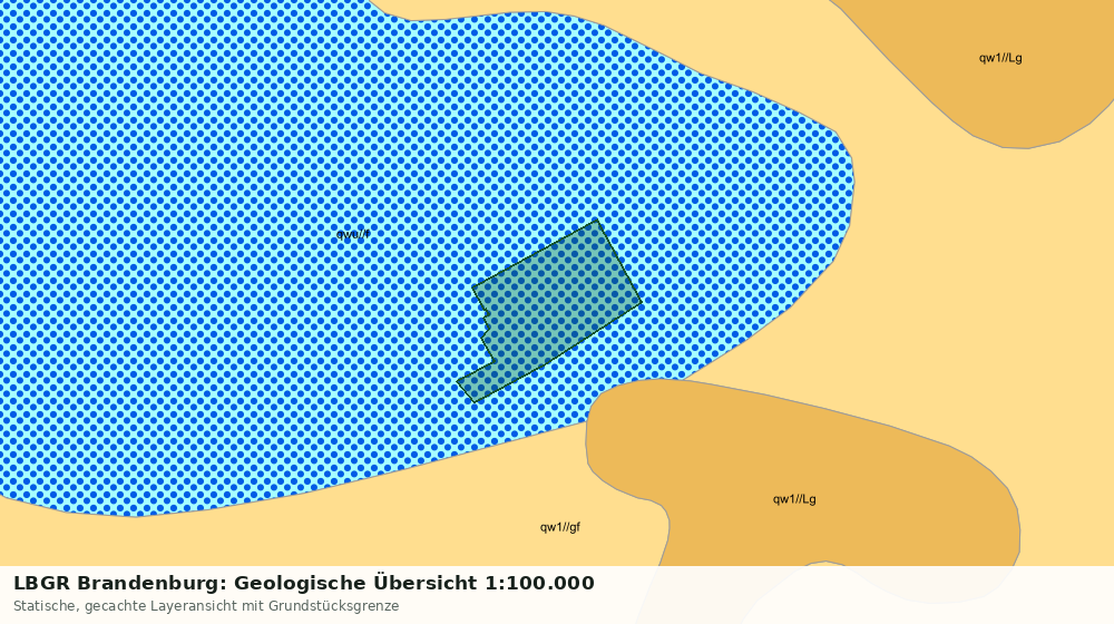 Statische Kartenansicht: LBGR Brandenburg: Geologische Übersicht 1:100.000