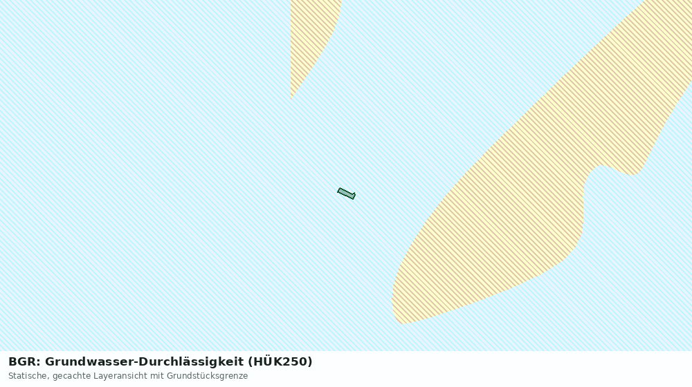 Statische Kartenansicht: BGR: Grundwasser-Durchlässigkeit (HÜK250)