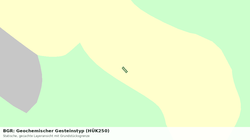 Statische Kartenansicht: BGR: Geochemischer Gesteinstyp (HÜK250)