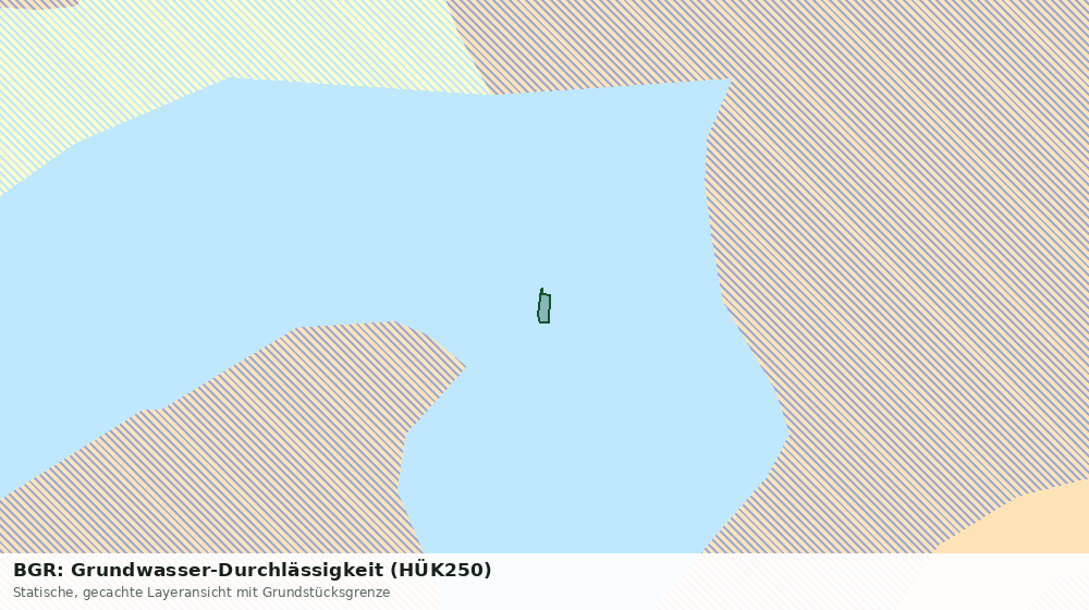 Statische Kartenansicht: BGR: Grundwasser-Durchlässigkeit (HÜK250)