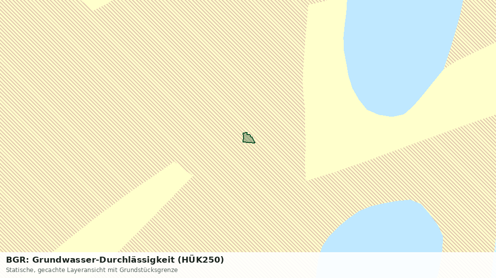Statische Kartenansicht: BGR: Grundwasser-Durchlässigkeit (HÜK250)