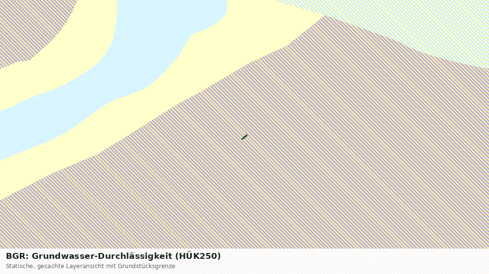 Statische Kartenansicht: BGR: Grundwasser-Durchlässigkeit (HÜK250)