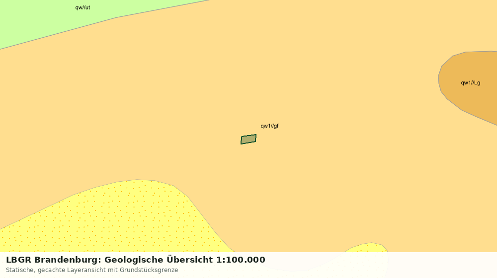 Statische Kartenansicht: LBGR Brandenburg: Geologische Übersicht 1:100.000