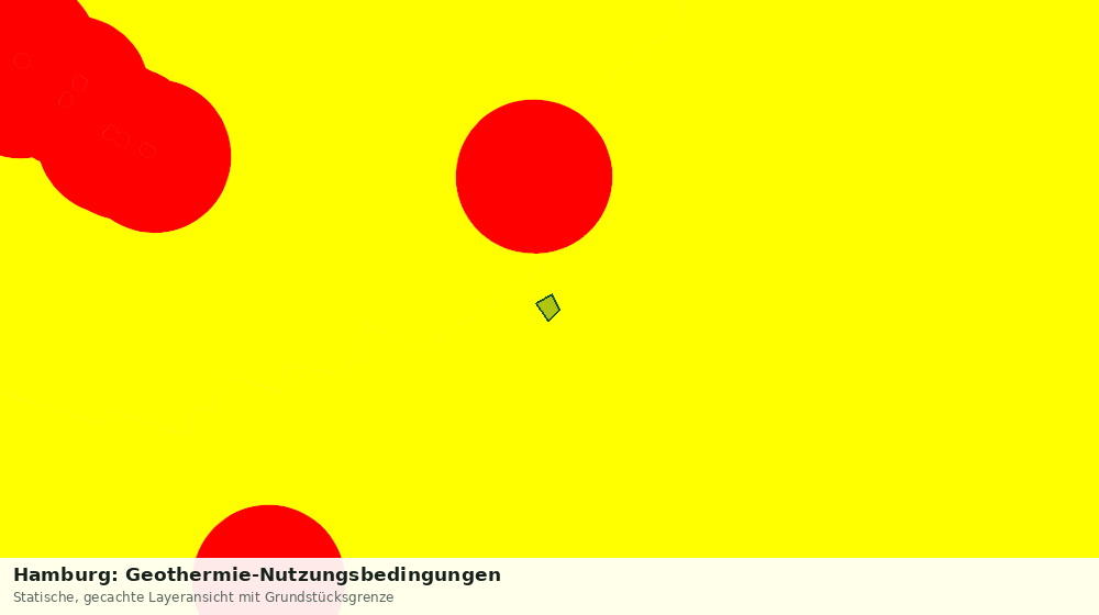 Statische Kartenansicht: Hamburg: Geothermie-Nutzungsbedingungen